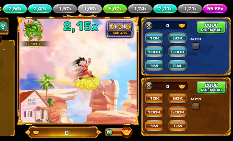 Songoku Đu Đỉnh – Trò Chơi Cá Cược Cực Đau Tim Nhưng Thú Vị 2 Giao diện trực quan, thân thiện