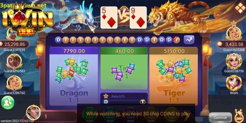 Rồng hổ Iwin - Bí Kíp Chinh Phục Nhận Chiến Thắng 2 Giới thiệu về tựa game rồng hổ tại Iwin